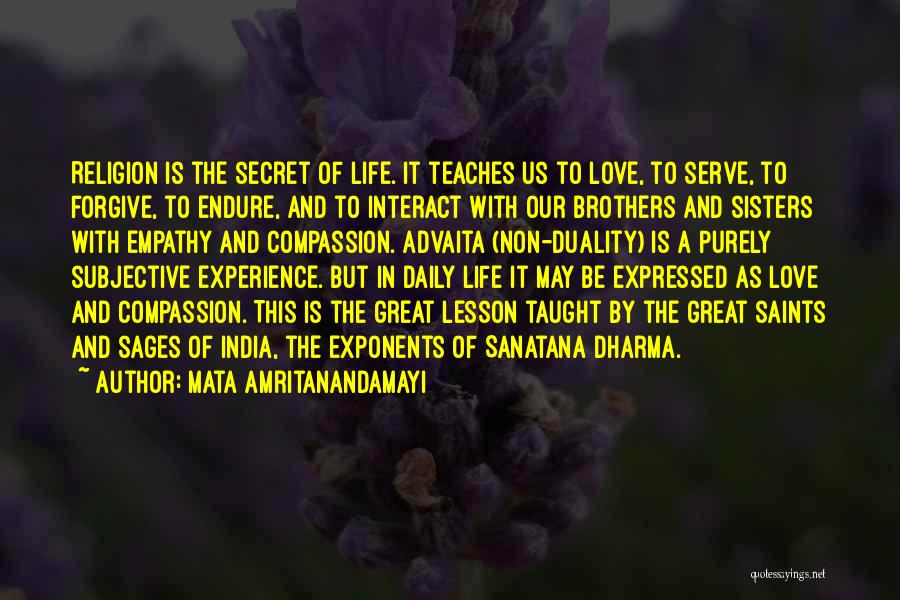 A Secret Love Quotes By Mata Amritanandamayi