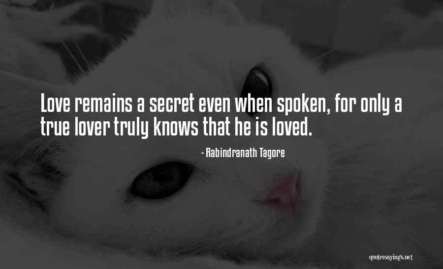 A Secret Love Quotes By Rabindranath Tagore