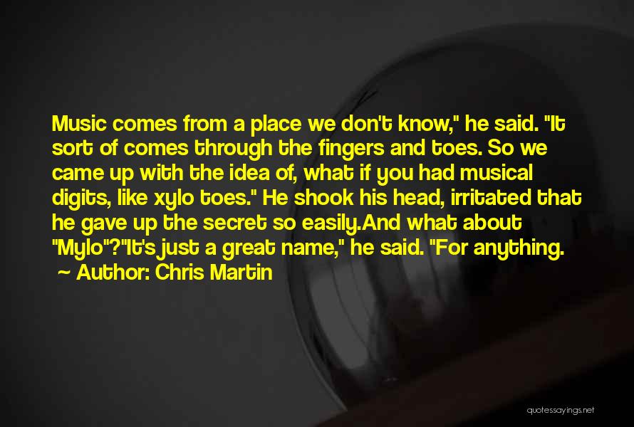 A Secret Place Quotes By Chris Martin