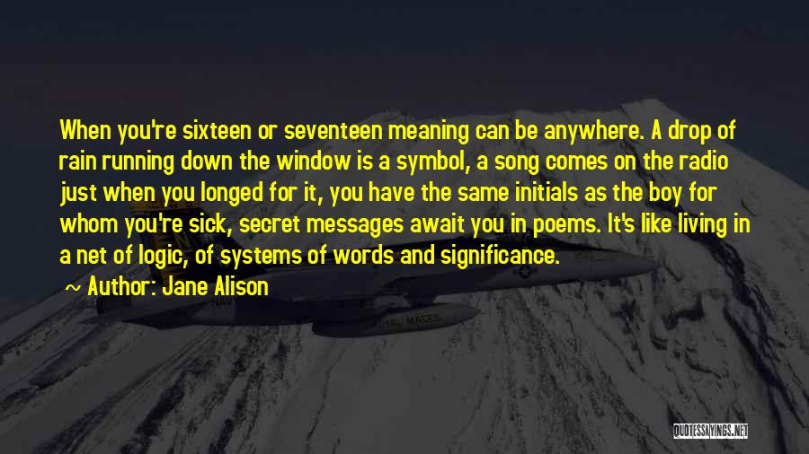 A Secret Window Quotes By Jane Alison