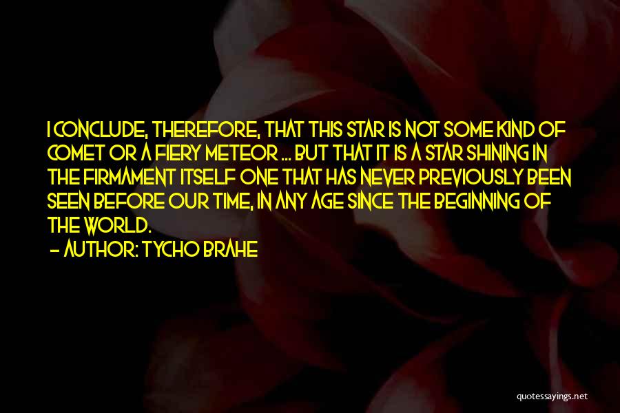 A Shining Star Quotes By Tycho Brahe