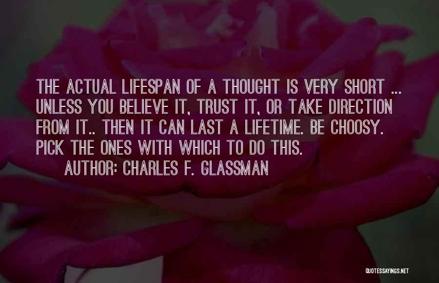 A Short Inspirational Quotes By Charles F. Glassman