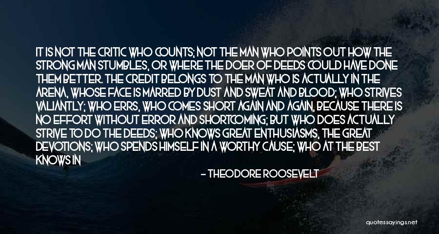 A Short Inspirational Quotes By Theodore Roosevelt