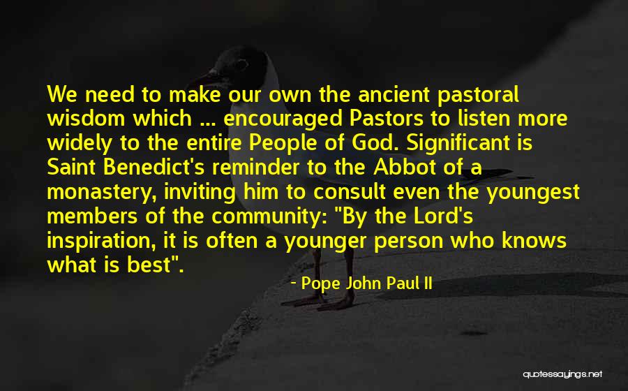 A Significant Person Quotes By Pope John Paul II A Significant Person Quotes By Pope John Paul II