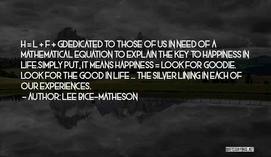 A Silver Lining Quotes By Lee Bice-Matheson