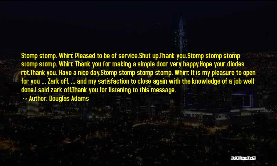A Simple Thank You Quotes By Douglas Adams