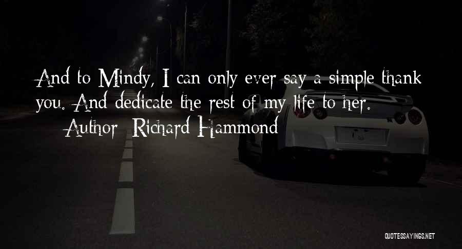 A Simple Thank You Quotes By Richard Hammond