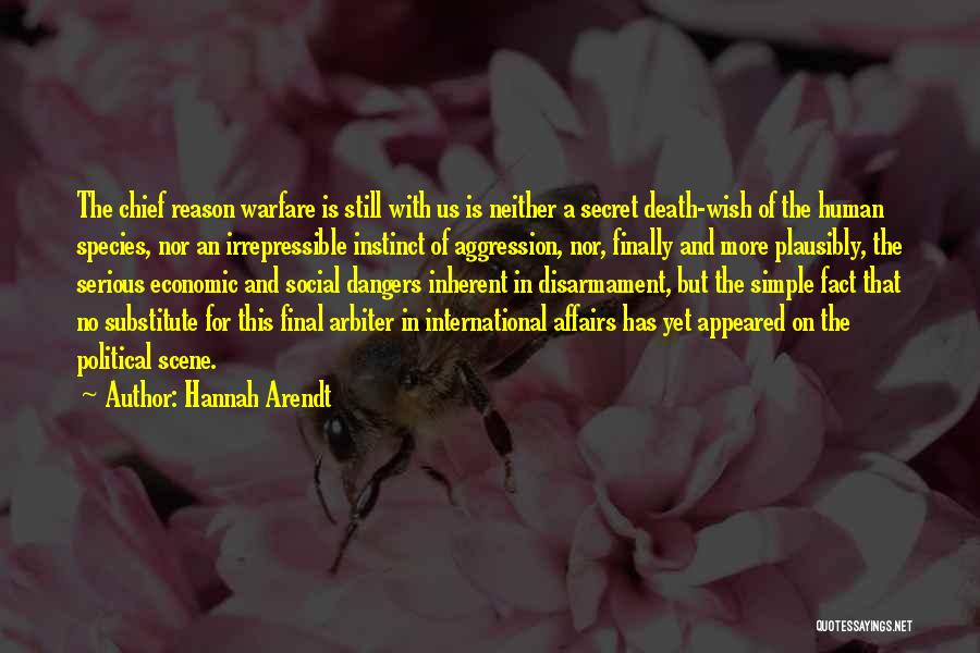 A Simple Wish Quotes By Hannah Arendt