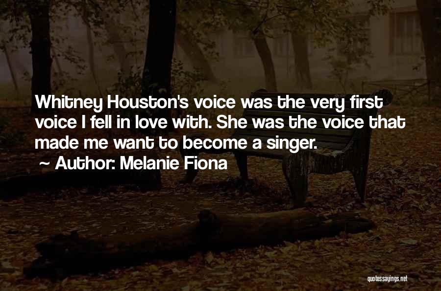 A Singer's Voice Quotes By Melanie Fiona