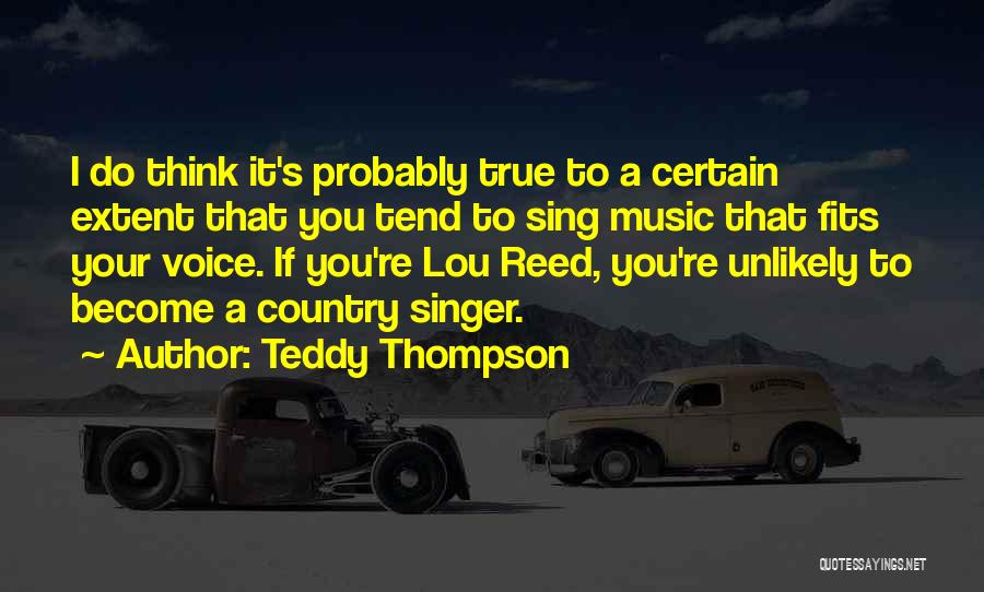 A Singer's Voice Quotes By Teddy Thompson