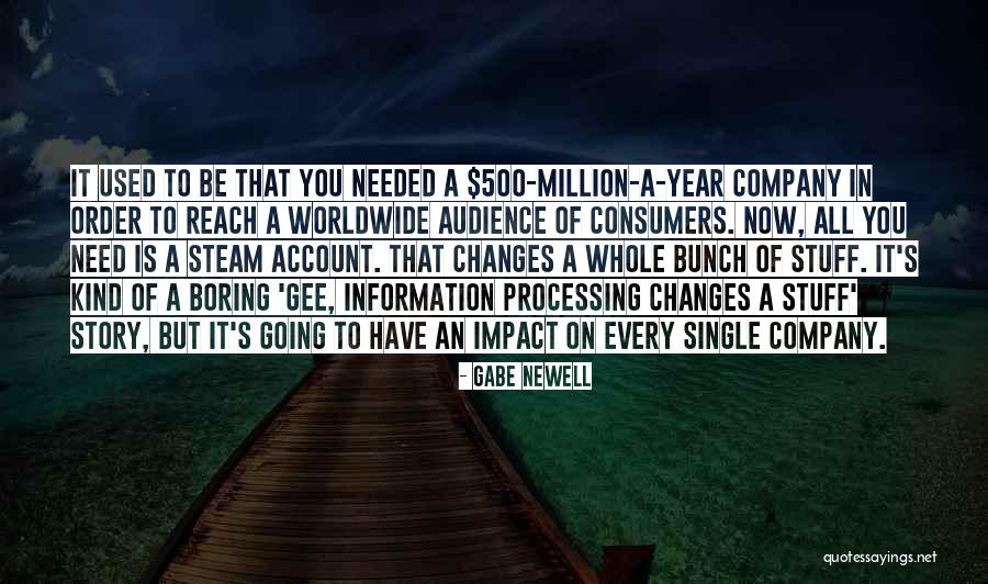 A Single Story Quotes By Gabe Newell