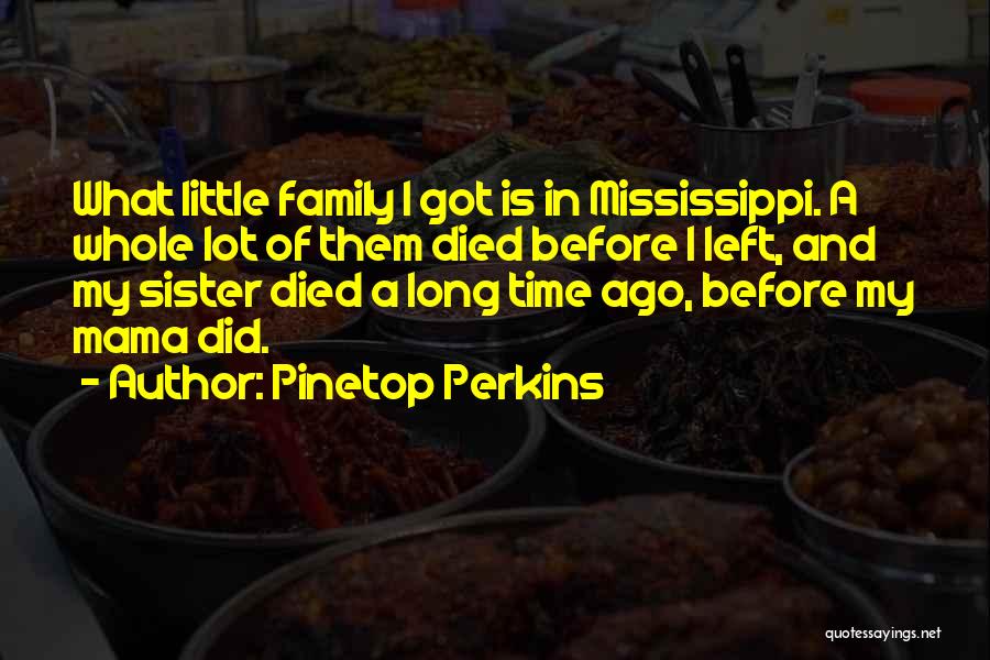 A Sister Who Died Quotes By Pinetop Perkins