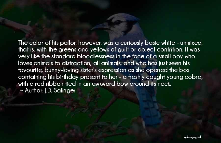 A Sister's Birthday Quotes By J.D. Salinger
