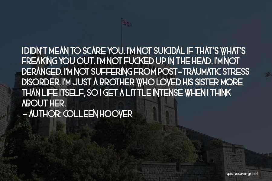 A Sister's Love For Her Brother Quotes By Colleen Hoover