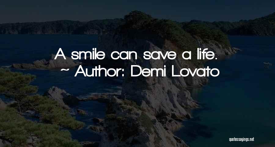 A Smile Can Quotes By Demi Lovato