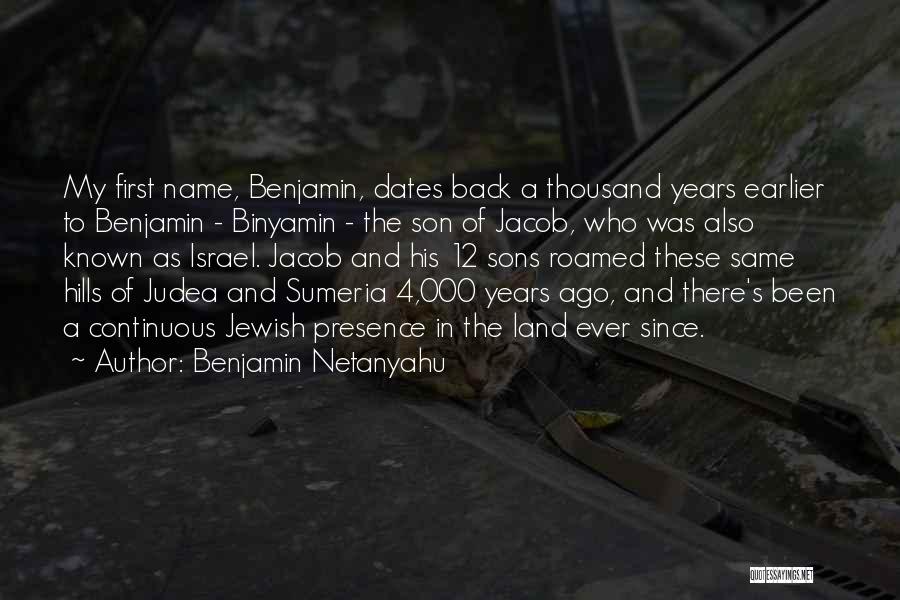 A Son Quotes By Benjamin Netanyahu