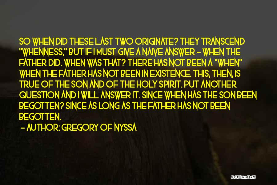 A Son Quotes By Gregory Of Nyssa