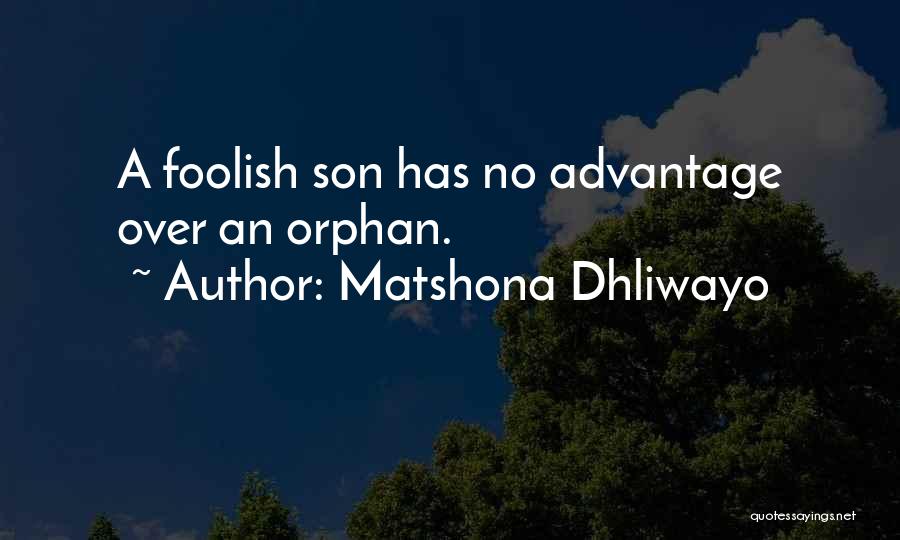 A Son Quotes By Matshona Dhliwayo