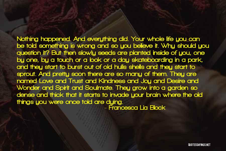 A Soulmate Quotes By Francesca Lia Block A Soulmate Quotes By Francesca Lia Block