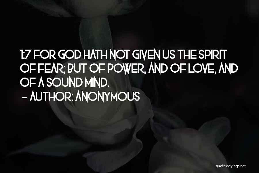 A Sound Mind Quotes By Anonymous