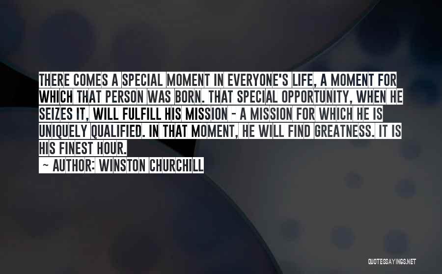 A Special Person In Life Quotes By Winston Churchill