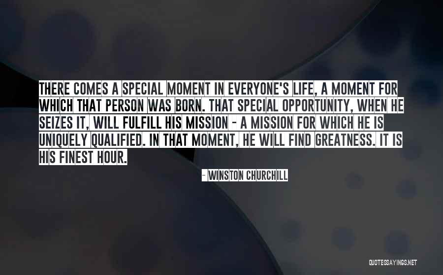 A Special Person In Life Quotes By Winston Churchill