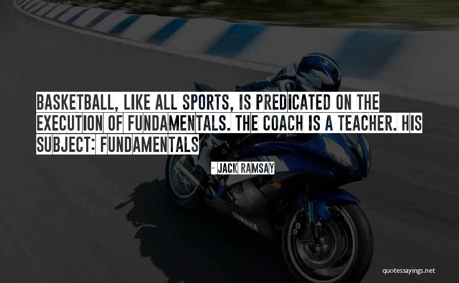 A Sports Coach Quotes By Jack Ramsay