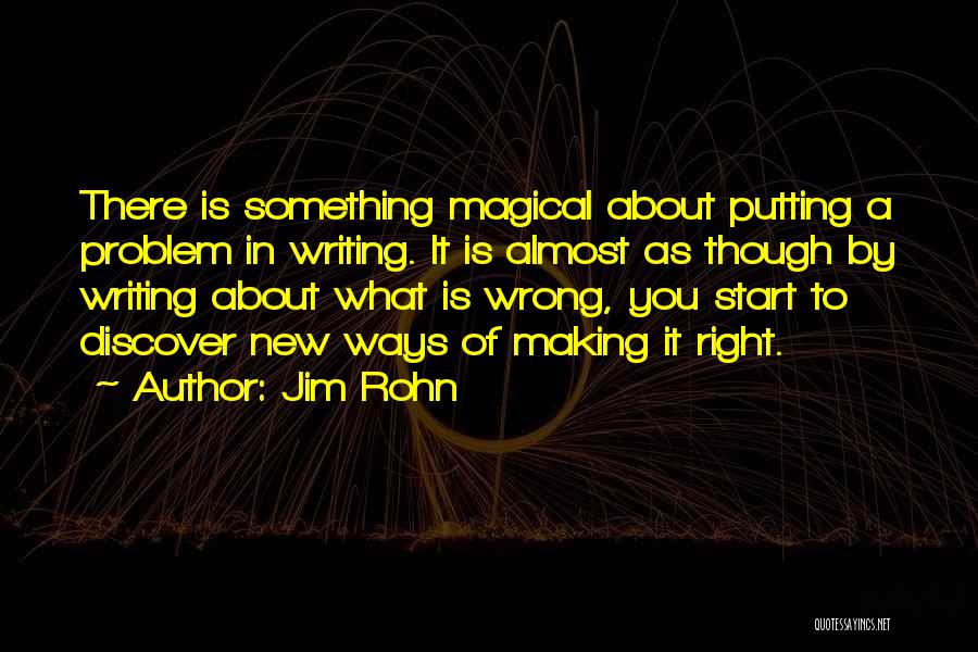 A Start Of Something New Quotes By Jim Rohn