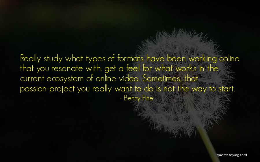 A Start Quotes By Benny Fine