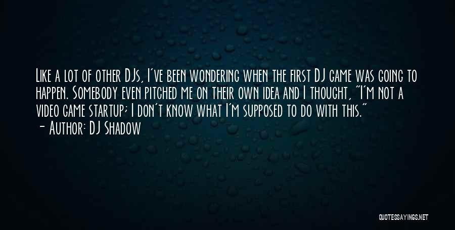 A Startup Quotes By DJ Shadow