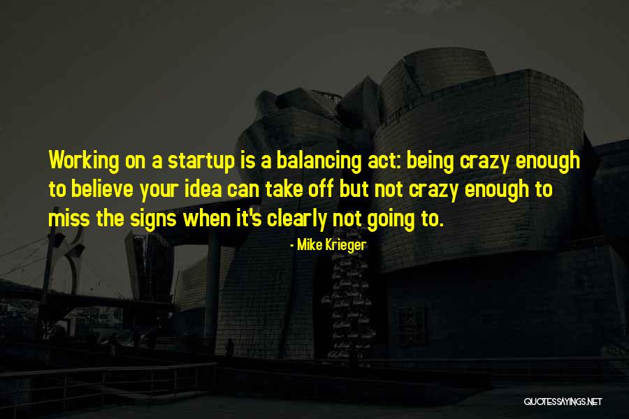 A Startup Quotes By Mike Krieger