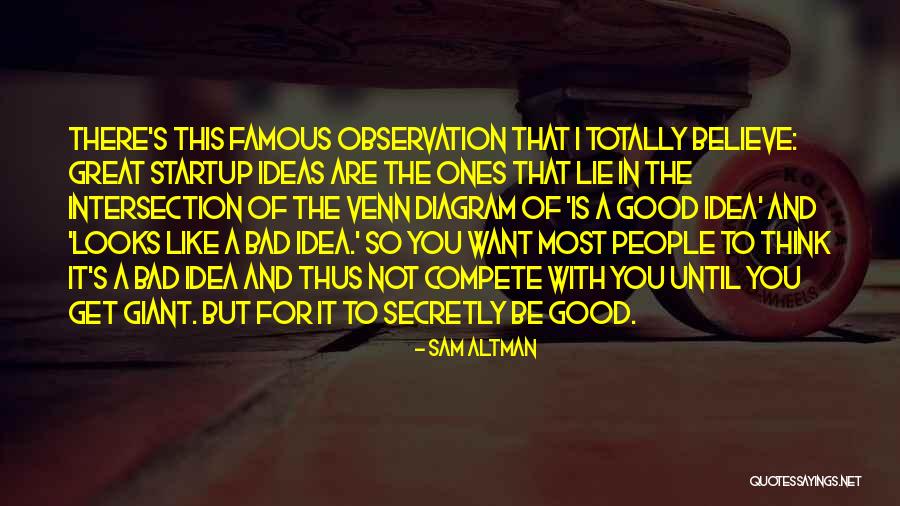 A Startup Quotes By Sam Altman