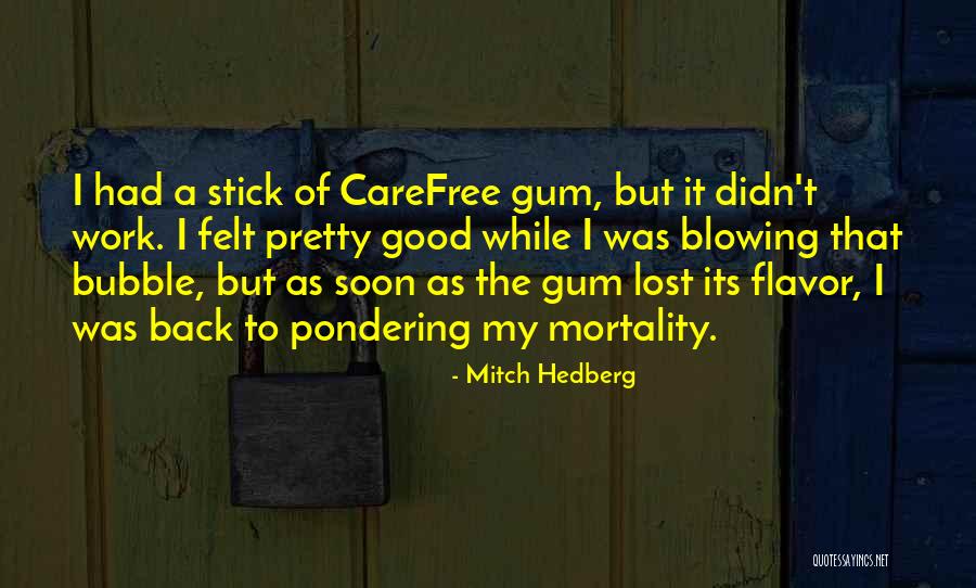 A Stick Quotes By Mitch Hedberg