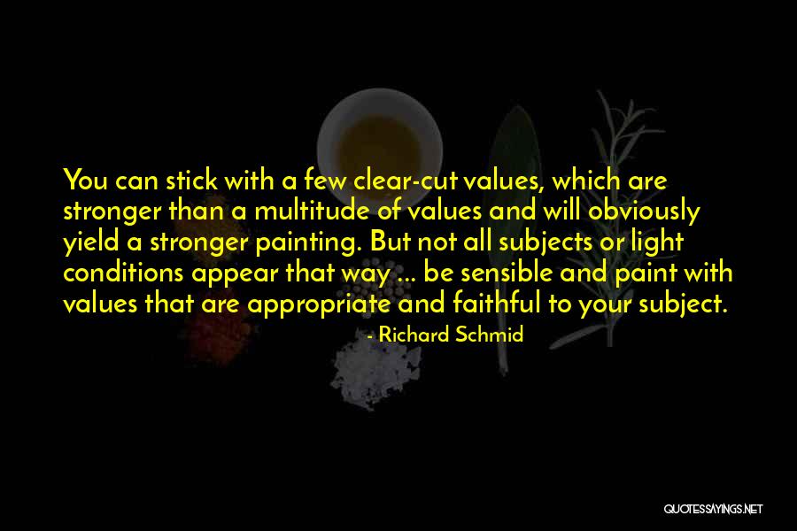 A Stick Quotes By Richard Schmid