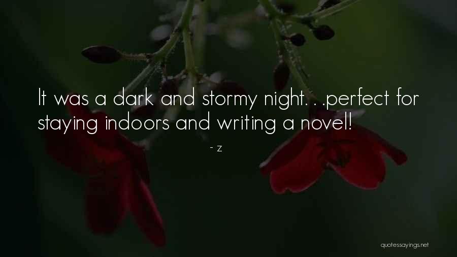 A Stormy Night Quotes By Z