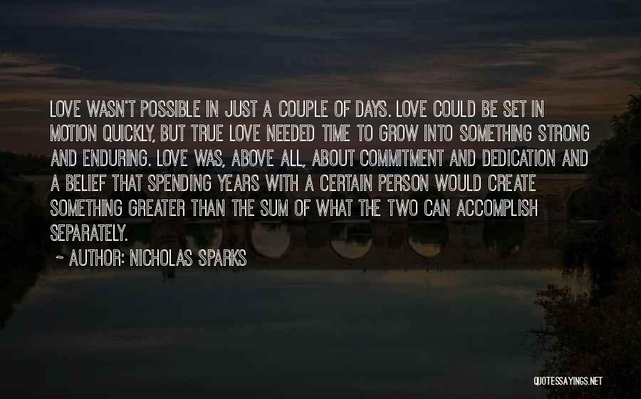 A Strong Couple Quotes By Nicholas Sparks