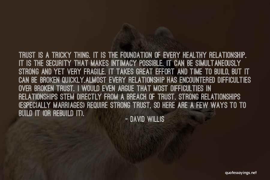 A Strong Relationship Quotes By David Willis A Strong Relationship Quotes By David Willis