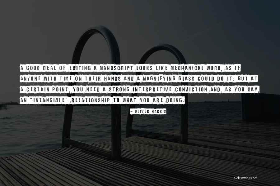 A Strong Relationship Quotes By Oliver Harris A Strong Relationship Quotes By Oliver Harris