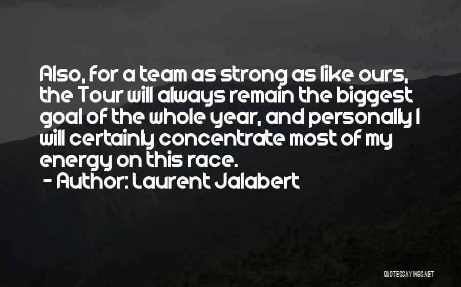 A Strong Team Quotes By Laurent Jalabert