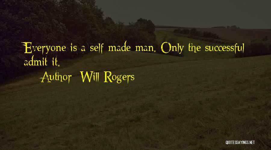 A Successful Man Quotes By Will Rogers