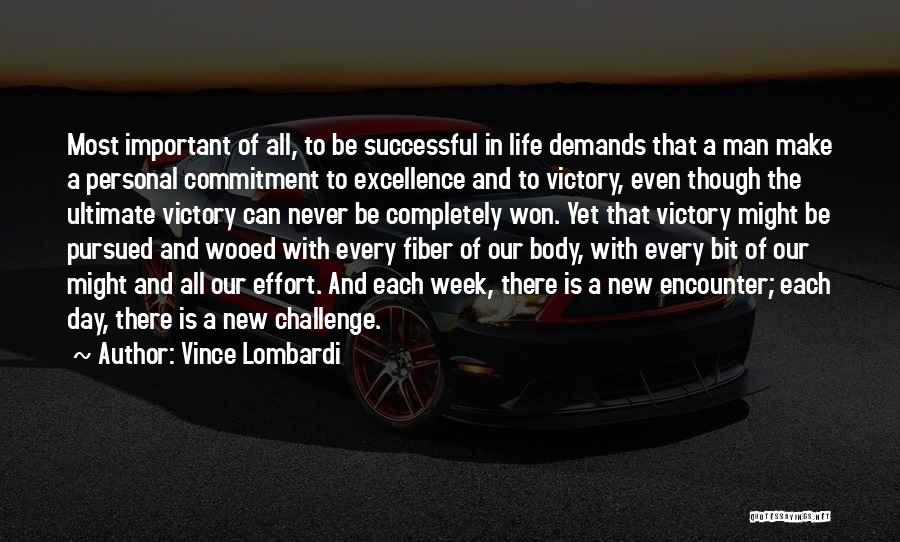 A Successful Week Quotes By Vince Lombardi