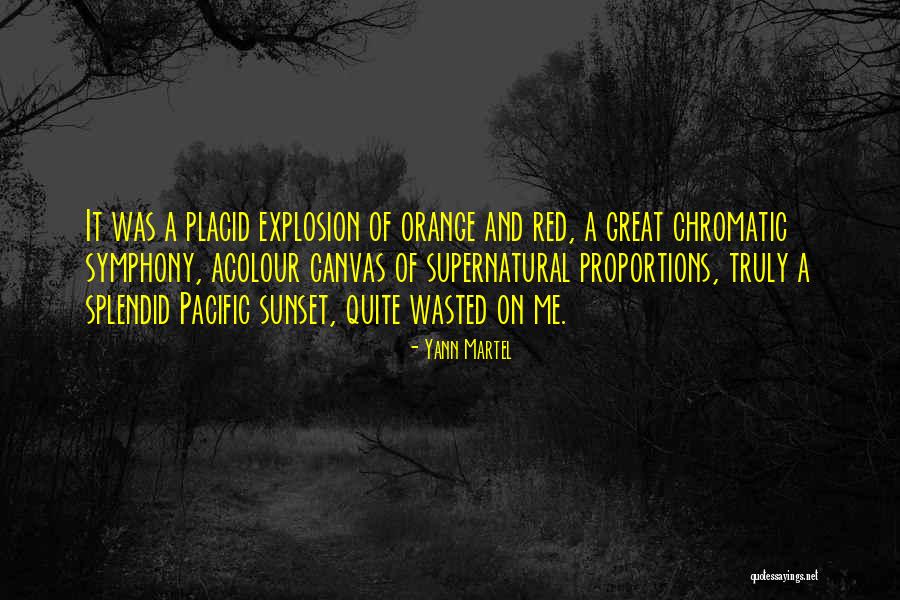 A Sunset Quotes By Yann Martel A Sunset Quotes By Yann Martel