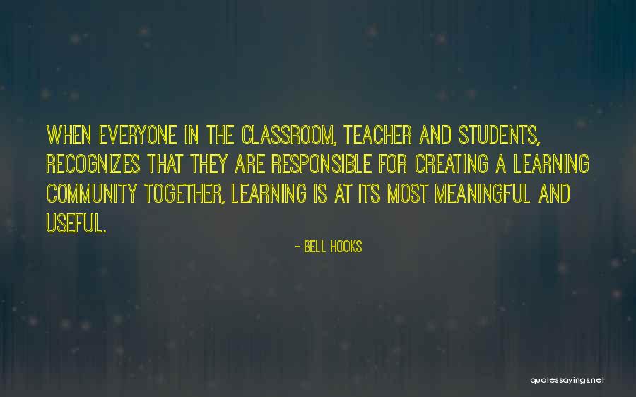 A Teacher's Classroom Quotes By Bell Hooks