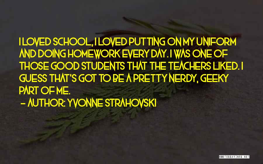A Teachers Day Quotes By Yvonne Strahovski