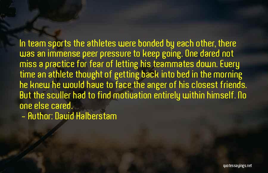 A Team Face Quotes By David Halberstam