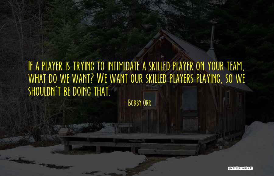 A Team Player Quotes By Bobby Orr
