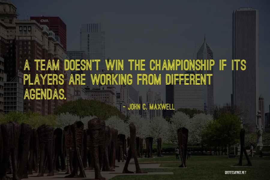 A Team Player Quotes By John C. Maxwell