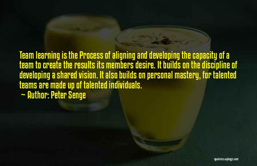 A Teamwork Quotes By Peter Senge