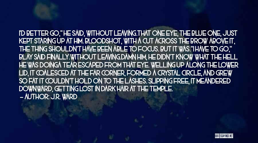 A Tear Quotes By J.R. Ward