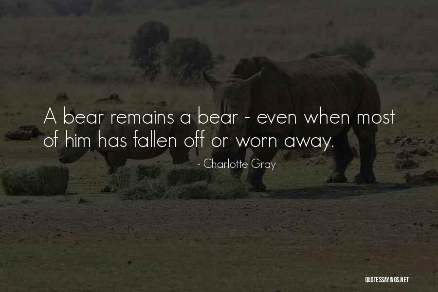 A Teddy Bear Quotes By Charlotte Gray A Teddy Bear Quotes By Charlotte Gray